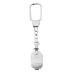 Κλειδοθήκη Ασημένια ΟΒΑΛ ΠΛΑΚΑ Ασήμι 925 επιπλατινωμένο