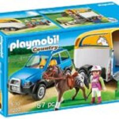 Playmobil Όχημα με τρέιλερ μεταφοράς αλόγων