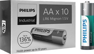 Philips Industrial αλκαλικές μπαταρίες LR6I10C/10, AA LR6 1.5V, 10τμχ - (LR6I10C-10)