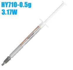 Thermal Paste - Θερμοαγώγιμη Πάστα για CPU VGA LED Chipset HY710 silver thermal grease syringe 0.5g (Κωδ. 1-SRP0009)
