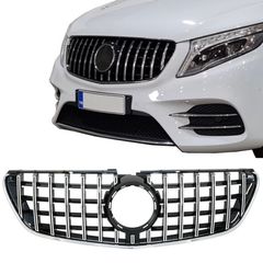 ΜΑΣΚΑ ΕΜΠΡΟΣ Mercedes Vito V-Class W447 (2014-03.2019) GT R Panamericana Design Black Chrome