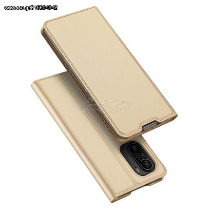 Dux Ducis Skin Pro Bookcase type case for Xiaomi Redmi K40 Pro+ / K40 Pro / K40 / Poco F3 golden