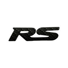 Μεταλλικό Αυτοκόλλητο Σήμα  RS για Ford 9cm x 2.6cm 16417