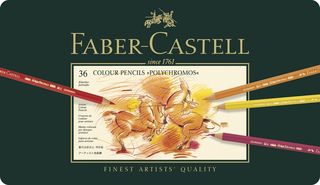 Κασετίνα με πολύχρωμα μολύβια FABER CASTELL 110036 POLYCHROMOS 9213 36τεμ METAL
