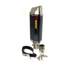ΤΕΛΙΚΟ AKRAPOVIC CARBON UNIVERSAL Φ50 ΜΕ ΑΝΤΑΠΤΟΡΑ ΓΙΑ Φ38 ΣΩΛΗΝΑ 