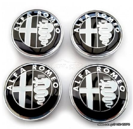 4X ΤΑΠΕΣ ALFA ROMEO 58MM / 60MM