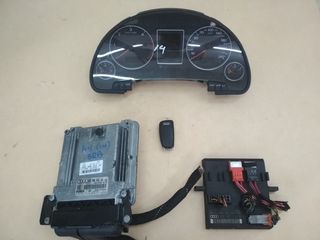 Σέτ εγκεφάλου (ECU kit) με κωδικό 03G 906 016 JA με κλειδί από Audi A4 2004-2008 ( 1,9 Diesel )