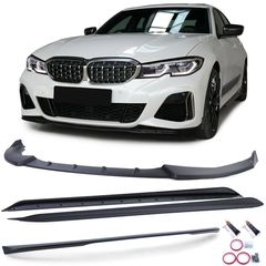 Bodykit εμπρός πίσω αεροτομή lip + ΑΕΡΟΤΟΜΗ μαύρο ματ για BMW 3-σειρά G20 sedan από 18 ΕΜΠΡΟΣ ΠΡΟΦΥΛΑΚΤΗΡΑ ΣΠΟΙΛΕΡ SPOILER ΧΕΙΛΑΚΙ / LIP ΜΠΡΟΣΤΑ + ΠΙΣΩ Spoile Lip Σπόϊλερ εμπρός