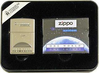  Zippo Millennium Edition Lighter - One World One Future - ΤΙΤΑΝΙΟ