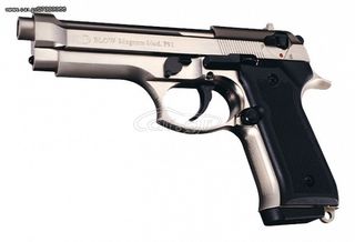BLOW F 92E NICKEL 9mm Πιστόλι αντίγραφο starter pistol-ισχυρού κρότου Σηματοδοσίας