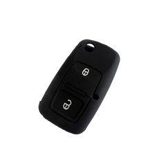 Θήκη Σιλικόνης για Volkswagen-Seat-Skoda Κλειδί με 2 κουμπιά -Μαύρο