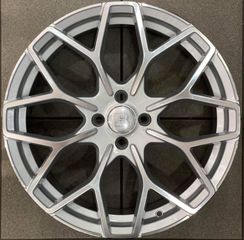 SMART STYLE 1449 7X18 4X100 ET30 Silver Face Machined