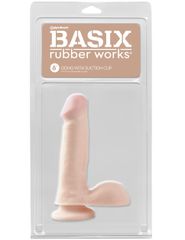 Ομοίωμα με βεντούζα Basix 6 Inch Dong With Suction Cup - χρώμα δέρμα