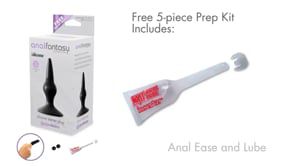 Πρωκτική Σφήνα Σιλικόνης Starter Butt Plug (Μαύρη) - Pipedream Anal Fantasy