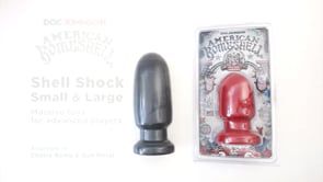 Πρωκτική Σφήνα Shellshock Small American Bombshell Butt Plug (Μαύρη) - Doc Johnson