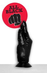 Πρωκτικό Ομοίωμα για Fisting Black Hand Dildo 17cm - All Black