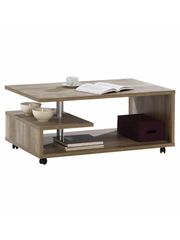 ΤΡΑΠΕΖΙ ΣΑΛΟΝΙΟΥ ΤΡΟΧΗΛΑΤΟ HM9013.02 ΚΑΡΥΔΙ 105x60x45,6Υ εκ.