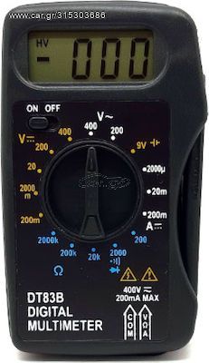 Πολύμετρο Ψηφιακό Τσέπης EUROLAMP DT-83B 147-18501
