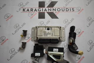 Toyota Aygo set κλειδιά με κωδικό  89661-0H023