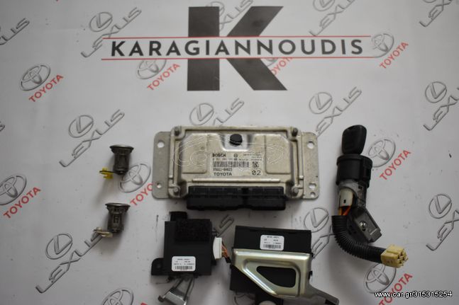 Toyota Aygo set κλειδιά με κωδικό  89661-0H023