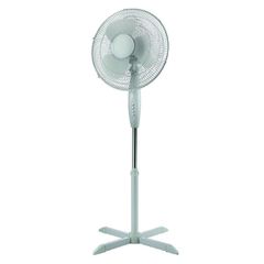 Aνεμιστήρας με ορθοστάτη διάμετρο Φ45cm 230V 55W σε λευκό χρώμα 3 ταχυτήτων με δυνατότητα περιστροφής & ρυθμιζόμενο ύψος