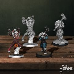 Critical Role Unpainted Miniatures: Ravenite Half-Dragon Barbarian Female