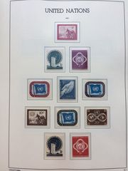 Συλλογή μέγα γραμματοσημων Ηνωμένα Έθνη σε 2 προεκτυπωμενα αλμπουμ Leuchtturm 1951-2000 Νέα Υόρκη,Γενεύη,Βιέννη.