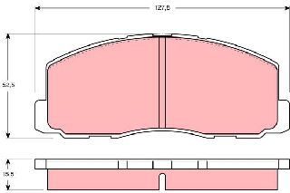 Τακάκια MITSUBISHI COLT/GALANT/LANCER/TREDIA WVA 20955