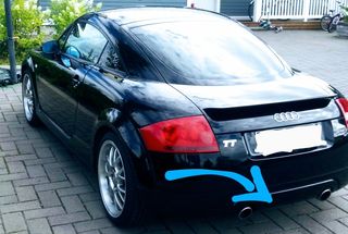 Διαχύτης / Diffuser Audi TT Mk1 (διπλός)-thumb-4