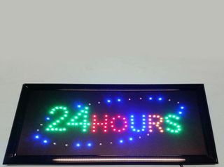 Φωτιζόμενη LED πινακίδα καταστημάτων - 24 HOURS