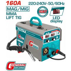 TMGT1601 Ηλεκτροκόλληση Inverter Σύρματος MAG/MIG/MMA/TIG 160A - ΗΛΕΚΤΡΟΚΟΛΛΗΣΕΙΣ MIG - TOTAL (#TMGT1601)