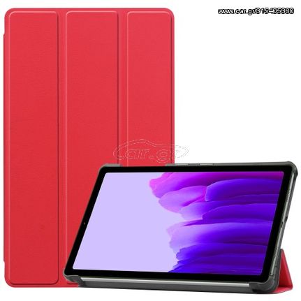 Δερμάτινη Θήκη Βιβλίο TriFold με Βάση Στήριξης για Samsung Galaxy Tab A7 Lite / T220 / T225 - Κόκκινο