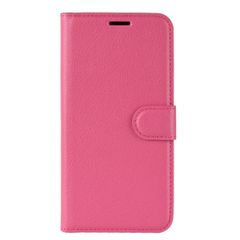 Δερμάτινη Θήκη Πορτοφόλι με Βάση Στήριξης για Xiaomi Redmi 7 / Redmi Y3 - Φούξια