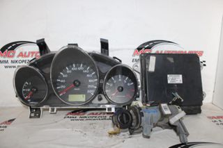Εγκέφαλος σετ MITSUBISHI COLT (2005-2008) MR951770 A1351505979 186A552 όργανα κοντέρ, κλειδαριά με κλειδί