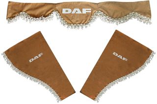 Σετ κουρτίνες 3 τεμαχίων DAF - μπεζ