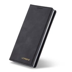 LC.IMEEKE LC-002 Δερμάτινη Θήκη Πορτοφόλι με Βάση Στήριξης για Samsung Galaxy Note 10 / Note 10 5G - Μαύρο