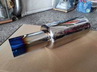 ΥΠΕΡΠΡΟΣΦΟΡΑ!! ΤΕΛΙΚΟ ΕΞΑΤΜΙΣΗΣ ΣΠΟΡ UNIVERSAL ΑΝΟΞΕΙΔΩΤΟ ΓΥΑΛΙΣΤΕΡΟ ΜΕ ΚΑΜΜΕΝΗ/ΜΠΛΕ ΑΠΟΛΗΞΗ KARALOIZOS exhaust-thumb-1