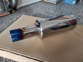 ΥΠΕΡΠΡΟΣΦΟΡΑ!! ΤΕΛΙΚΟ ΕΞΑΤΜΙΣΗΣ ΣΠΟΡ UNIVERSAL ΑΝΟΞΕΙΔΩΤΟ ΓΥΑΛΙΣΤΕΡΟ ΜΕ ΚΑΜΜΕΝΗ/ΜΠΛΕ ΑΠΟΛΗΞΗ KARALOIZOS exhaust-thumb-5