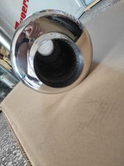 ΥΠΕΡΠΡΟΣΦΟΡΑ!! ΤΕΛΙΚΟ ΕΞΑΤΜΙΣΗΣ ΣΠΟΡ UNIVERSAL ΑΝΟΞΕΙΔΩΤΟ ΓΥΑΛΙΣΤΕΡΟ ΜΕ ΚΑΜΜΕΝΗ/ΜΠΛΕ ΑΠΟΛΗΞΗ KARALOIZOS exhaust-thumb-7