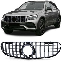 Σπορ μάσκα χρώμιο μαύρο για Mercedes GLC X253 C253 με Sportpaket από 20