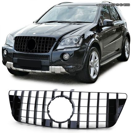 Σπορ σχάρα σπορ μαύρη γυαλιστερή για Mercedes M Class ML W164 08-11