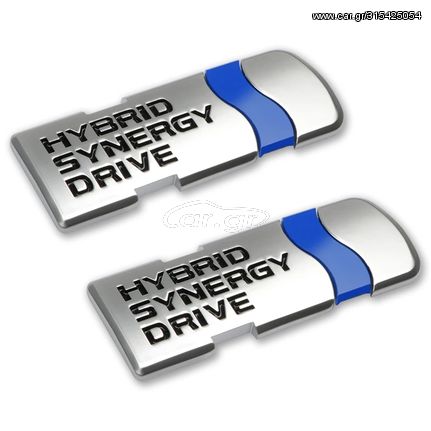 Toyota Hybrid Synergy Drive Μεταλλικό Σήμα 