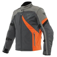 DAINESE RANCH TEX JACKET μπουφάν softshell Ebony/Charcoal-Gray/Flame-Orange