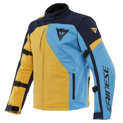 DAINESE RANCH TEX JACKET μπουφάν softshell Mineral-Yellow/Black-Iris/Light-Blue
