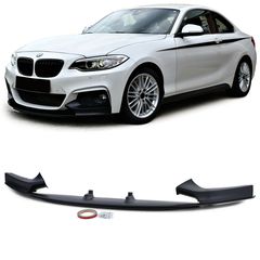 Εμπρός σπόιλερ lip sport μαύρο χρώμα για τη BMW 2-σειρά F22 F23 από 13