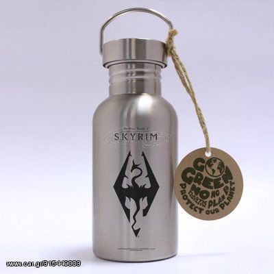Μεταλλικό μπουκάλι Skyrim - Dragon Symbol