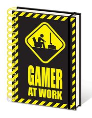 Σημειωματάριο Gamer At Work - Caution Sign