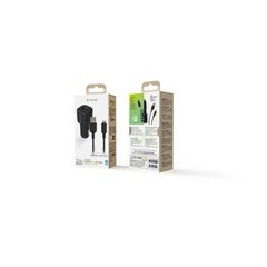 MUVIT FOR CHANGE CAR CHARGER MFI 2.4A 12W + DATA CABLE LIGHTNING black