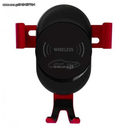 EVELATUS QI CHARGER + 360 UNIVERSAL CAR HOLDER AIR VENT red