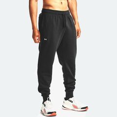 Under Armour Rival Fleece Παντελόνι Φόρμας με Λάστιχο Μαύρο 1357128-001